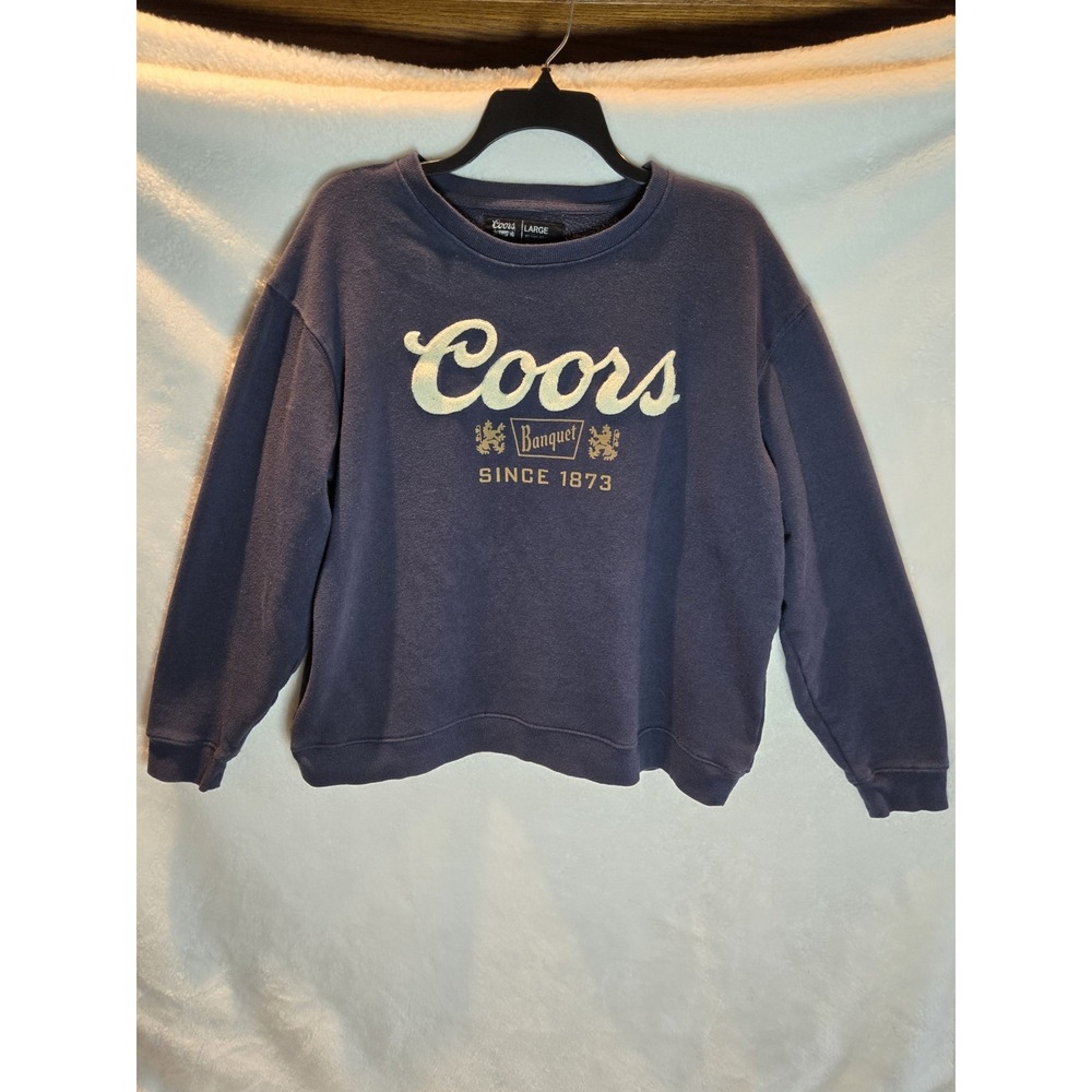 Coors Blue‎ Womens Sweatshirt Size Large